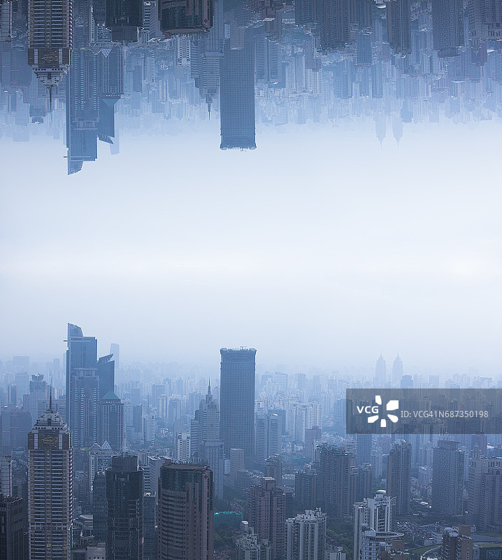 未来概念的现代城市，上海图片素材