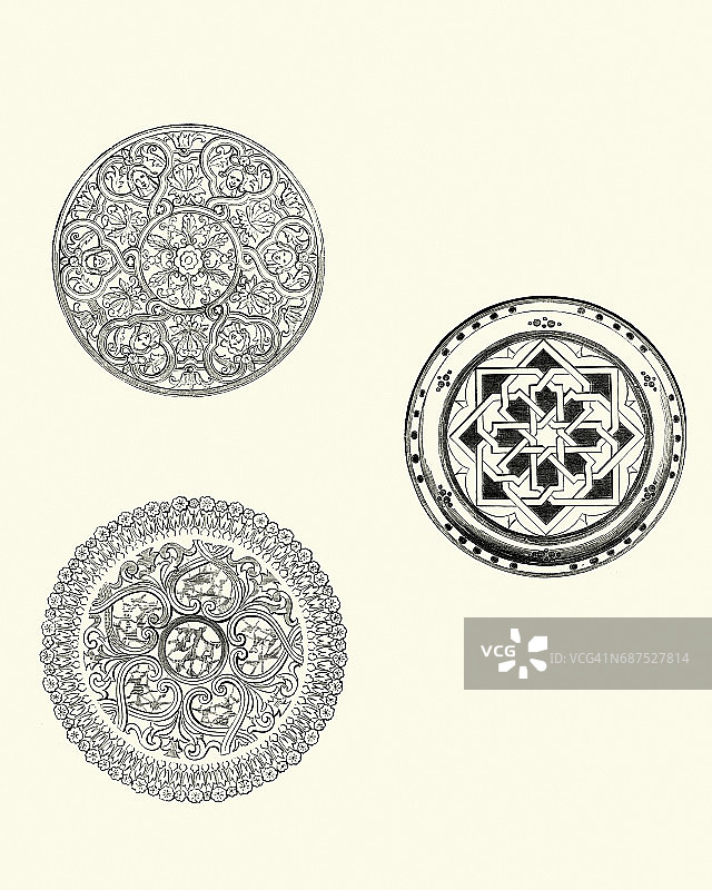 16世纪装饰艺术示例图片素材