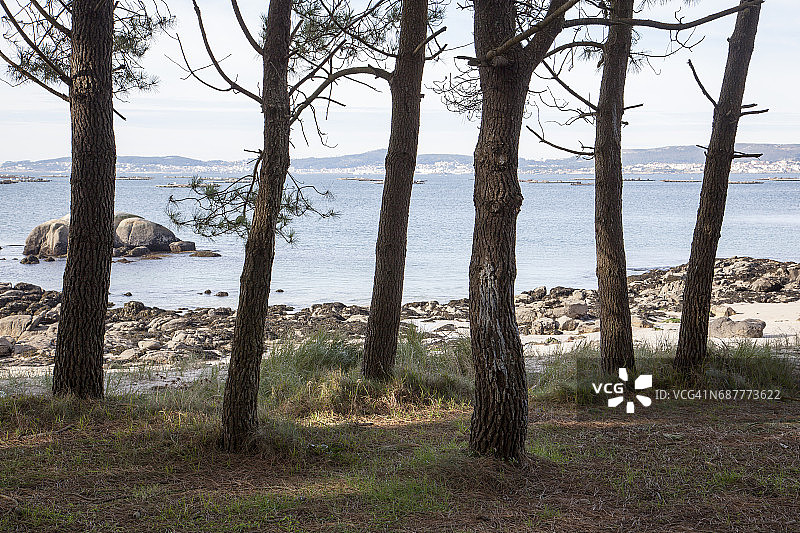 从阿罗萨岛看阿罗萨河口图片素材