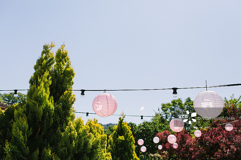 纸气球婚礼装饰图片素材