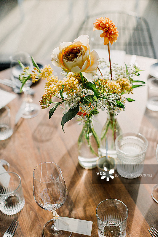 婚礼表设置图片素材