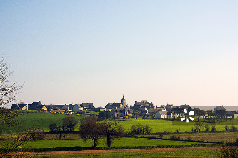 法国诺曼底的村庄图片素材