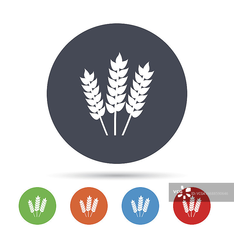 农业标志图标：无麸质图片素材