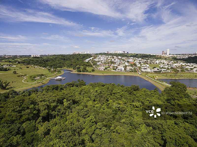 戈亚尼亚天际线航拍图片素材