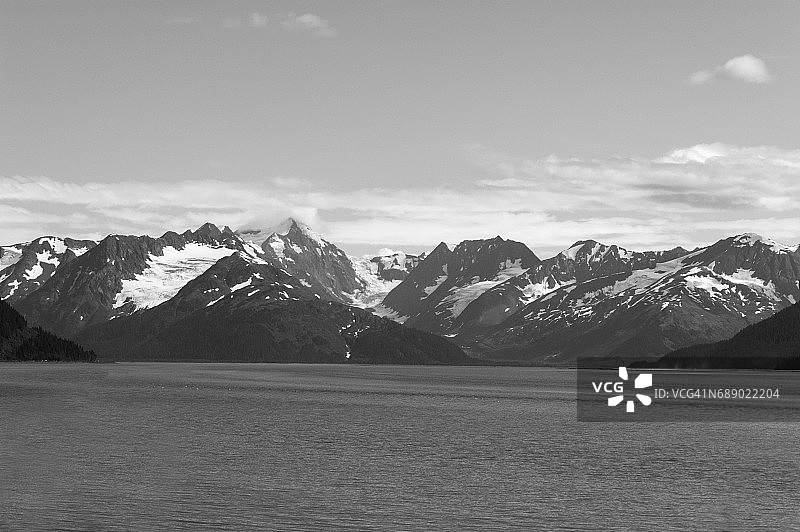 肯奈半岛的冰川图片素材