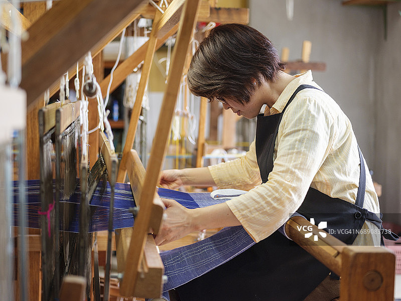 日本冲绳 Orimono 纺织品店图片素材