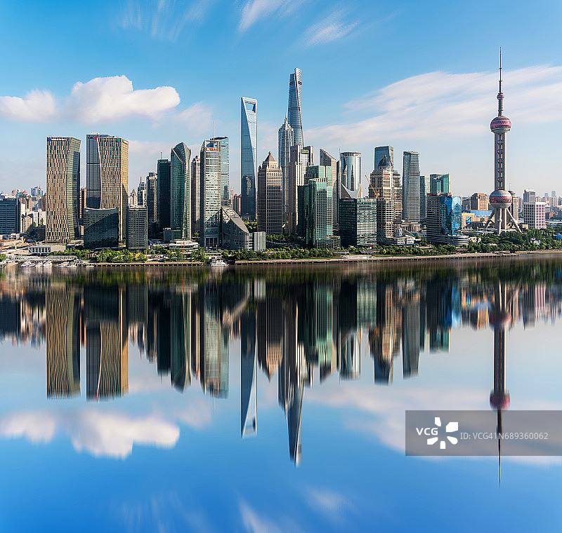 上海的天际线图片素材