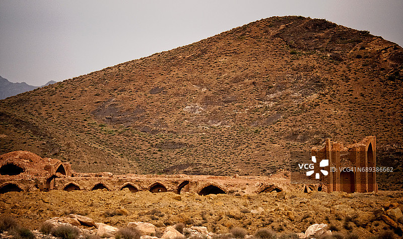伊斯法罕至阿比扬涅路边的商队旅馆 - 2017年4月27日图片素材
