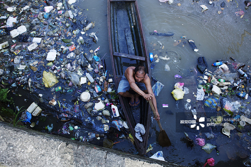 河流污染图片素材
