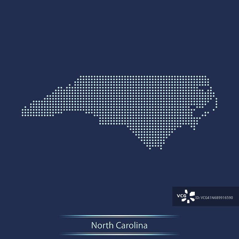 北卡罗莱那州地图图片素材