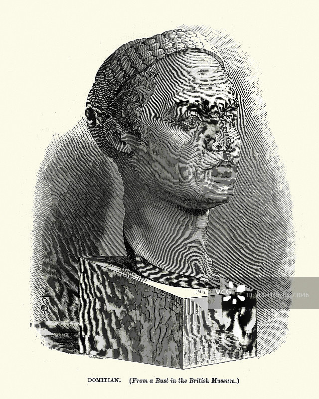 图密善，罗马皇帝图片素材