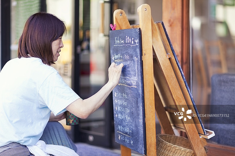 咖啡馆老板图片素材