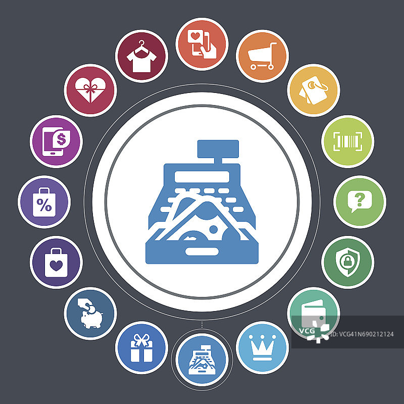 电子商务和购物图标图片素材