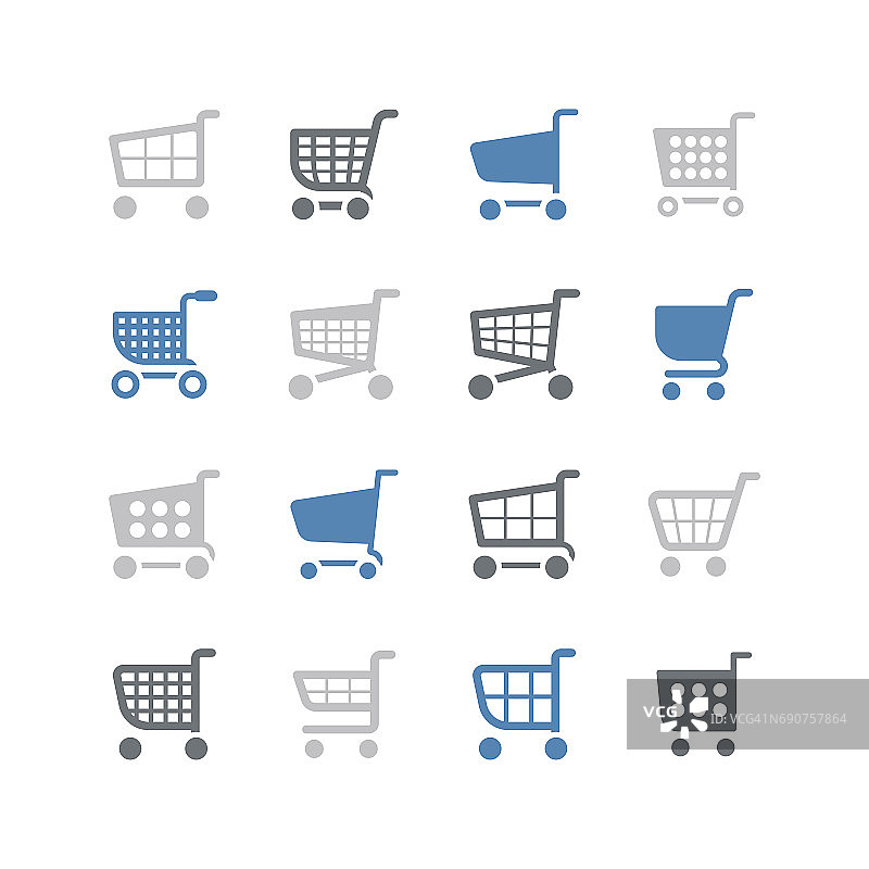 购物车图标合集图片素材