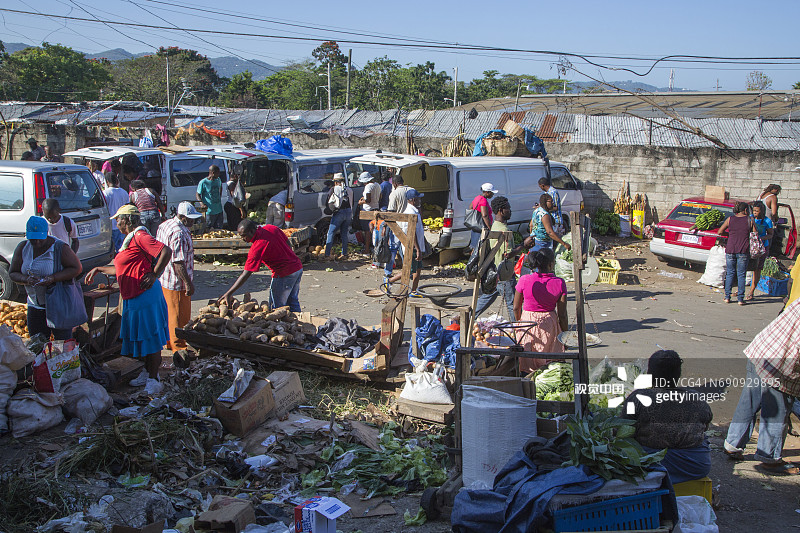 查尔斯·戈登市场的水果和蔬菜图片素材