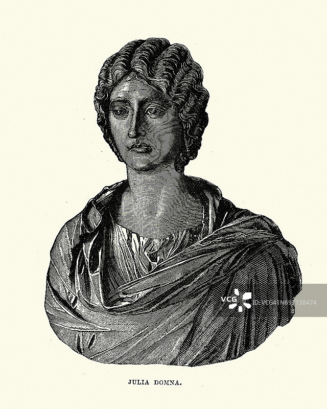 罗马皇后尤利娅·多姆娜图片素材