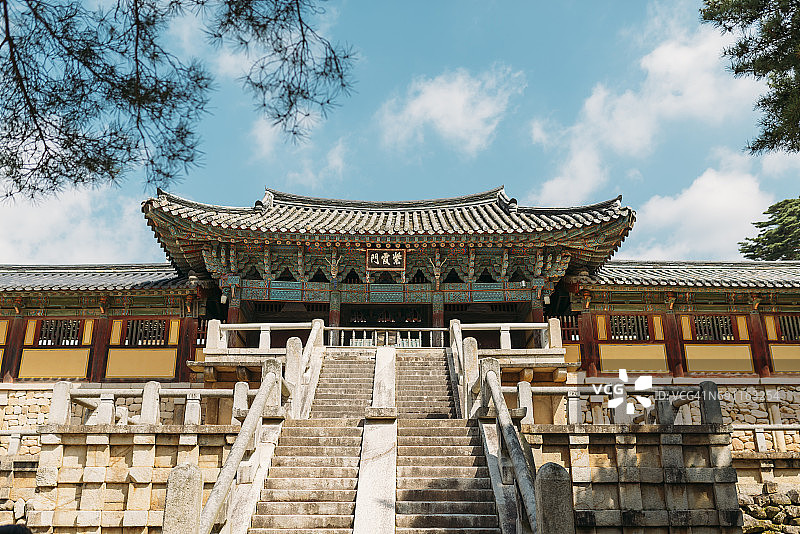 韩国著名古刹佛国寺，被列为第一号历史名胜古迹图片素材