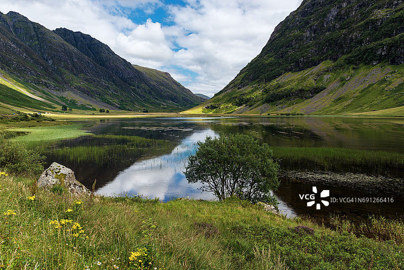 格伦科峡谷阿赫特里奥赫坦湖图片素材