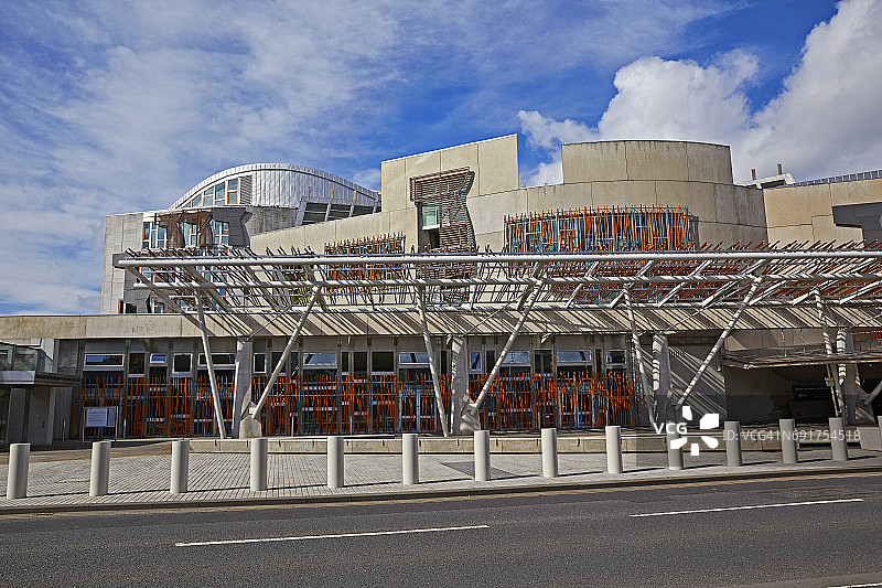 苏格兰议会大厦建筑细节图片素材