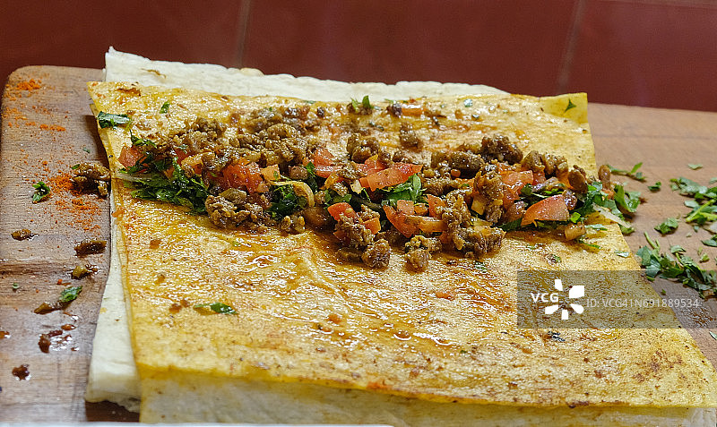 土耳其梅尔辛的土耳其烤肉图片素材