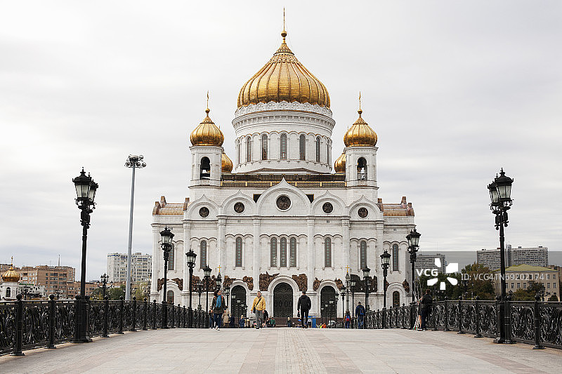 俄罗斯莫斯科救世主大教堂外观图片素材