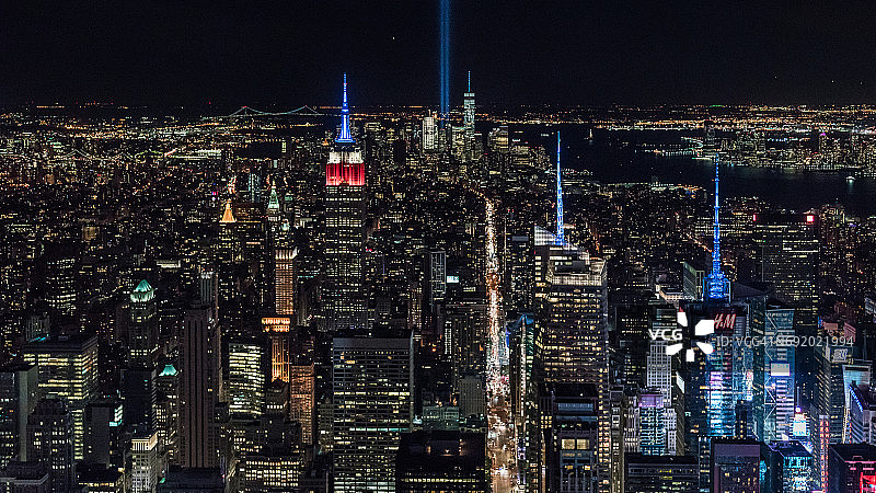 911纪念：光之悼念图片素材