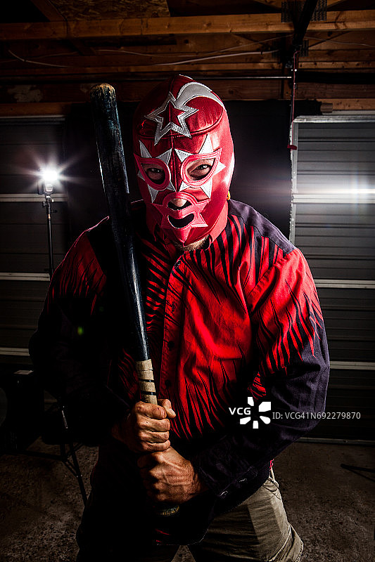 墨西哥摔跤手图片素材