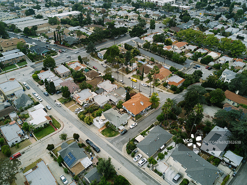 空中的社区图片素材