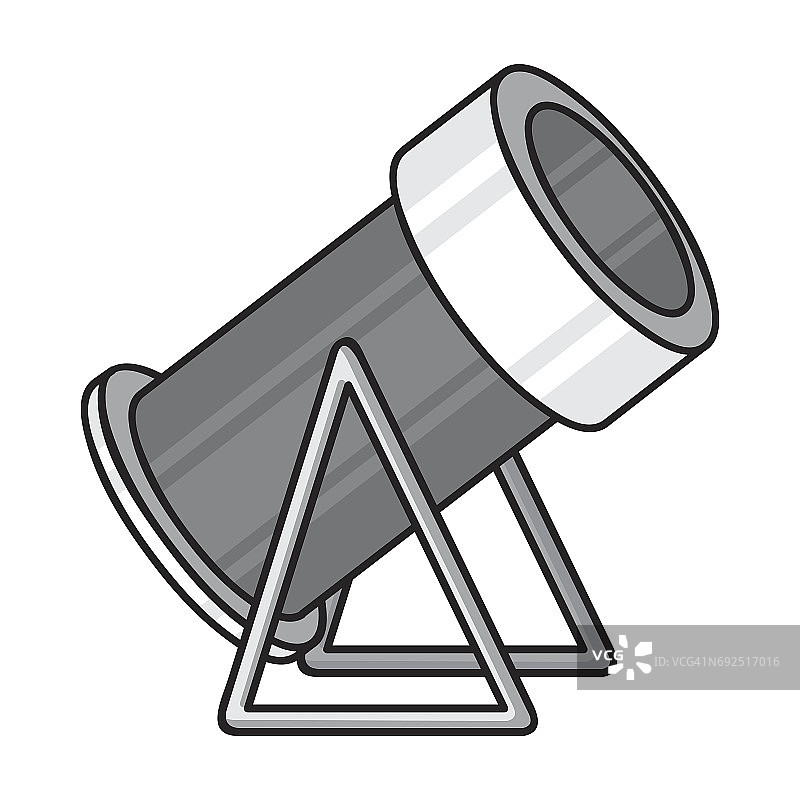 白色背景的单色风格造雪机图标。滑雪胜地 символу图片素材