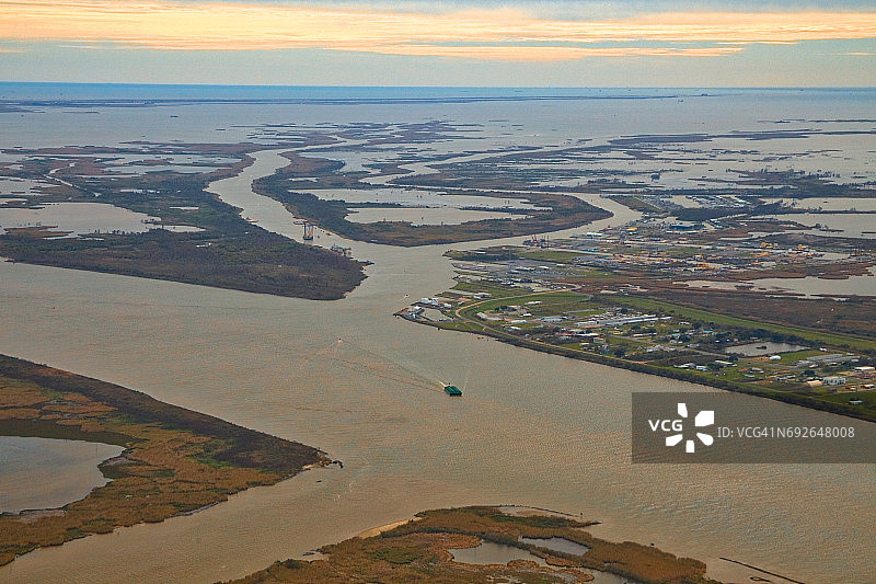 美国路易斯安那州威尼斯跳跃图片素材