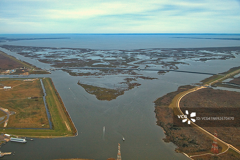 金三角，博格涅湖，新奥尔良，路易斯安那州图片素材