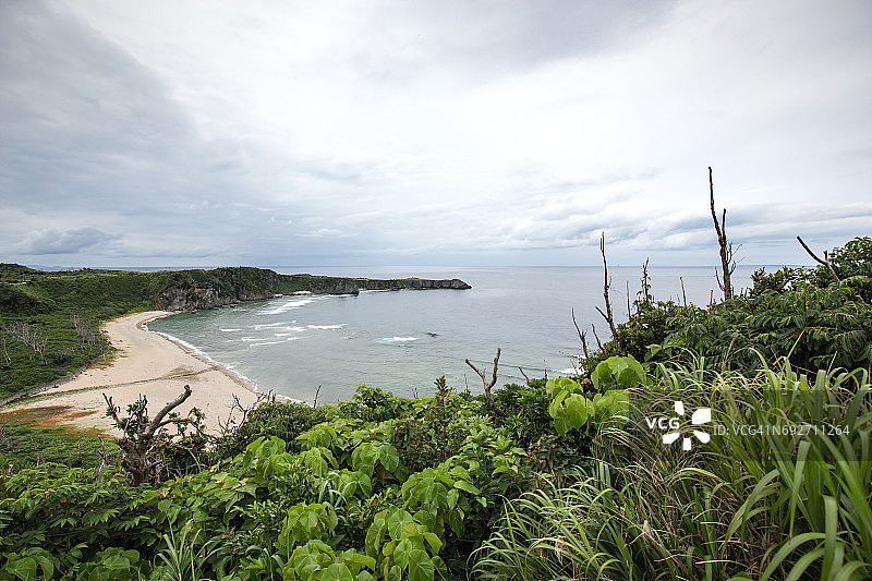 冲绳县国头村边户岬风光图片素材
