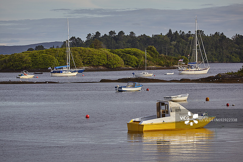 爱尔兰科克郡格兰加里夫港口图片素材