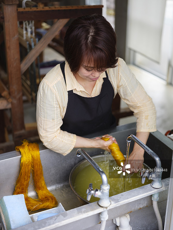 日本冲绳 Orimono 纺织品店图片素材