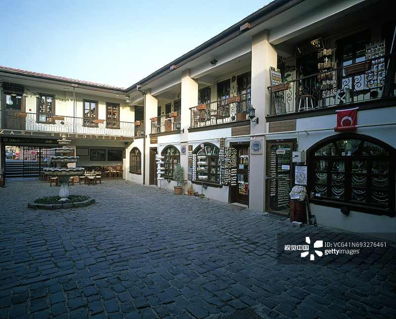 阿特利汗市场的手工艺品店图片素材