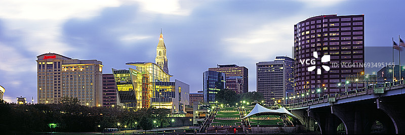 哈特福德城市天际线景观图片素材