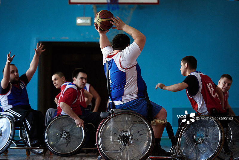 轮椅篮球比赛图片素材