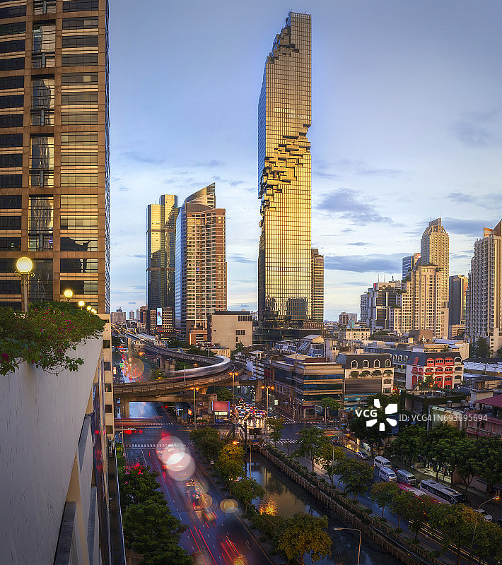 曼谷市中心公寓图片素材