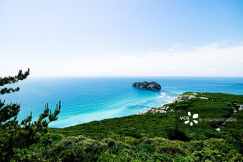 东京新岛鸟瞰图，富士箱根伊豆国立公园图片素材