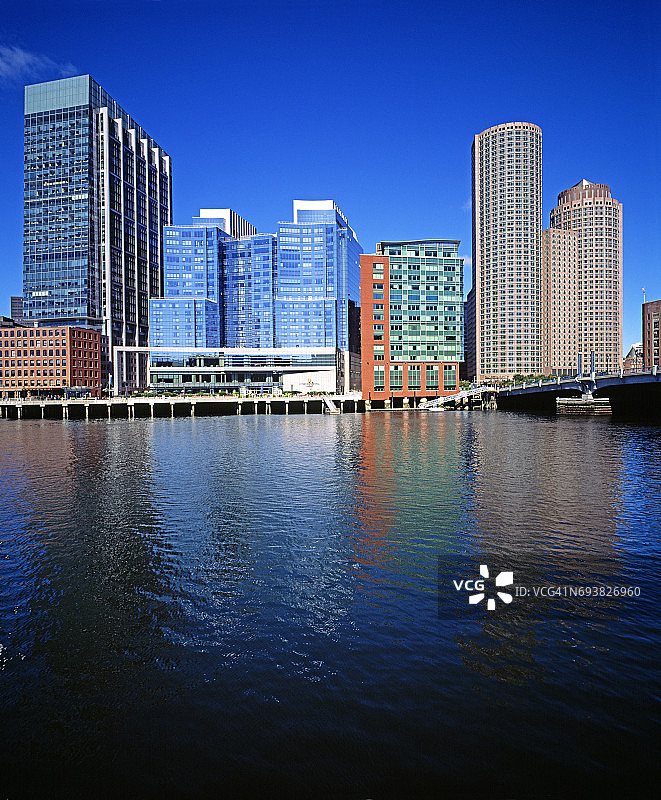 波士顿天际线景观图片素材