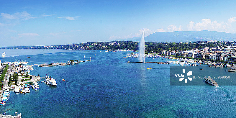 瑞士日内瓦夏季美景图片素材