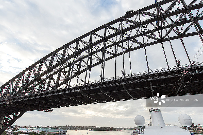澳大利亚悉尼海港大桥下图片素材