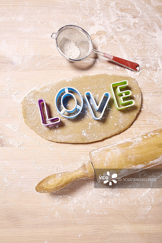 自制饼干模具俯视图，手工礼品图片素材