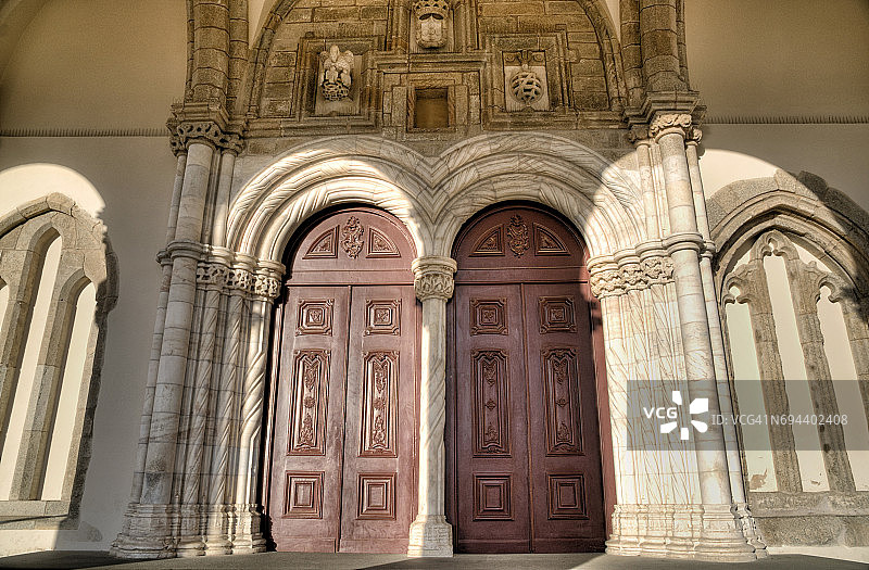 葡萄牙埃武拉圣方济各教堂入口图片素材