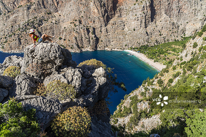 来自Oludeniz的蝴蝶谷。Fethiye /土耳其。图片素材
