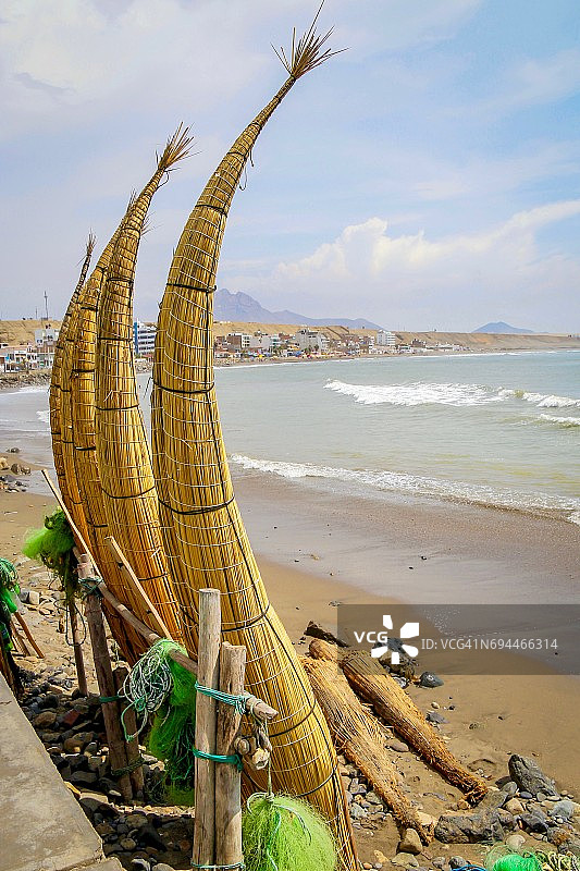芦苇船 - 秘鲁图片素材