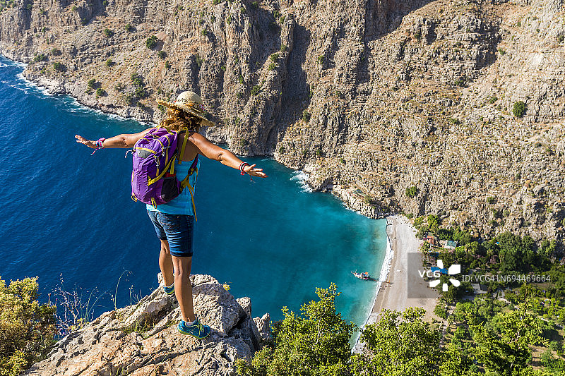 土耳其费特希耶厄吕代尼兹蝴蝶谷图片素材