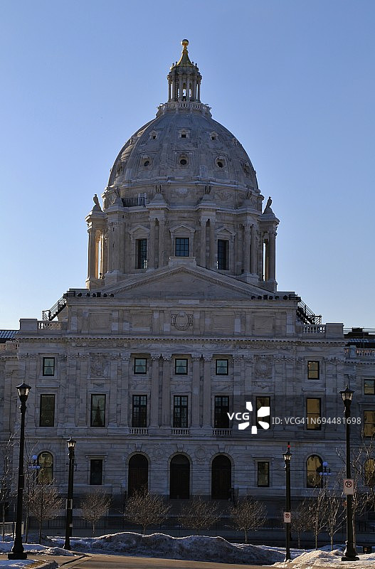 美国明尼苏达州圣保罗市明尼苏达州议会大厦图片素材