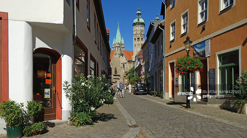瑙姆堡大教堂石路图片素材