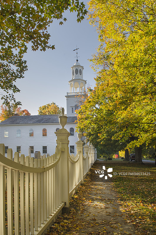 本宁顿佛蒙特州老教堂图片素材